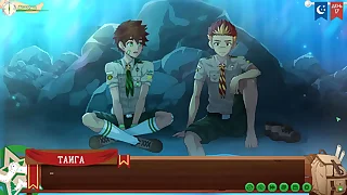 Game: Friends Camp path 2, part 23 - A frank conversation with Taiga (russian voiceover)